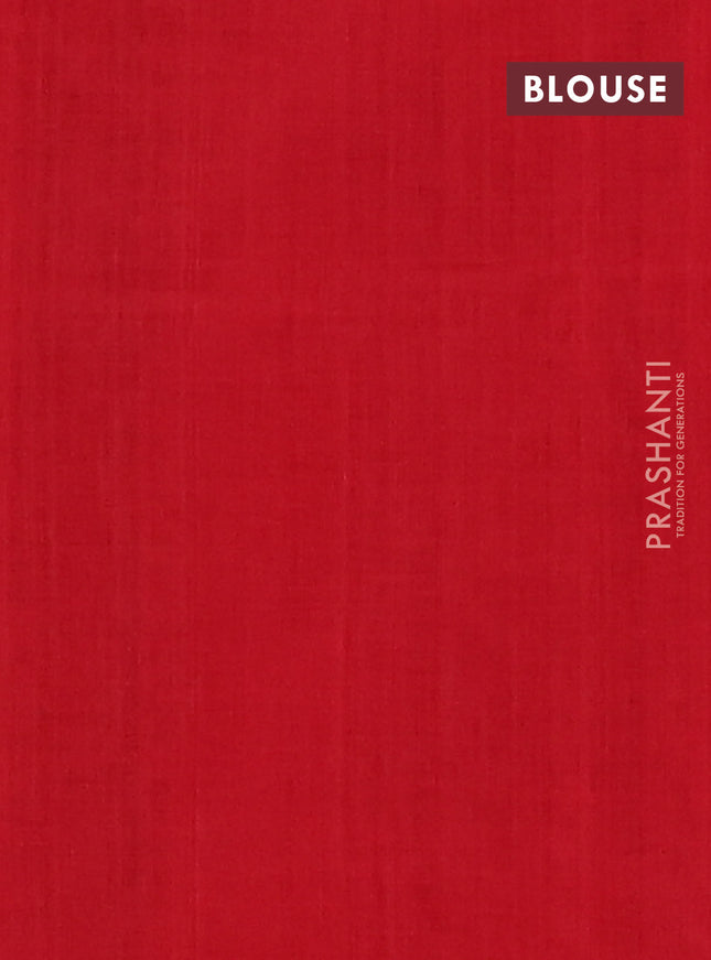 Ikat cotton saree blue and maroon with allover ikat weaves and simple border