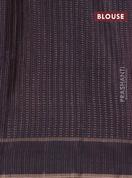 Semi matka saree red and deep jamun with allover zari weaves and rettapet zari woven border