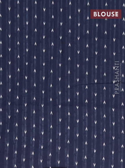 10 Yards chettinad cotton saree deep maroon and peacock blue with plain body and thread woven border