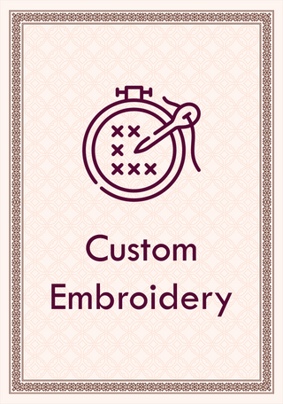 Embroidery | Addl. customization price may vary - Bspoke