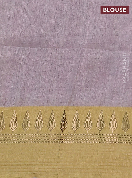 Semi tussar saree rustic orange and dark mustard with allover kalamkari prints and zari woven border