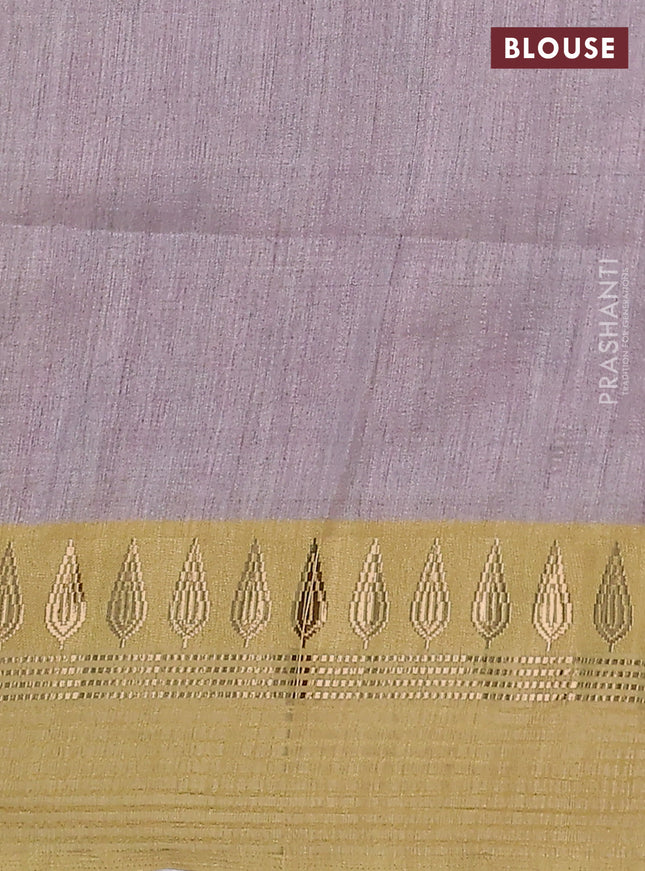 Semi tussar saree rustic orange and dark mustard with allover kalamkari prints and zari woven border