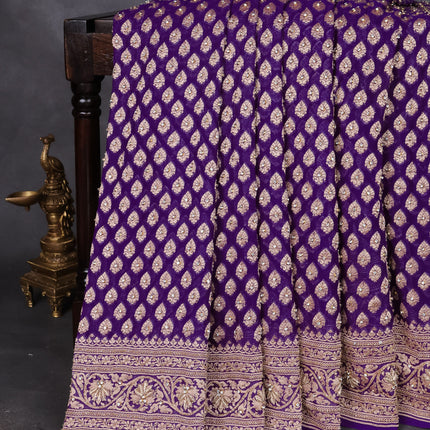 Collection image for: Embroidered Banarasi Crepe/Georgette Sarees