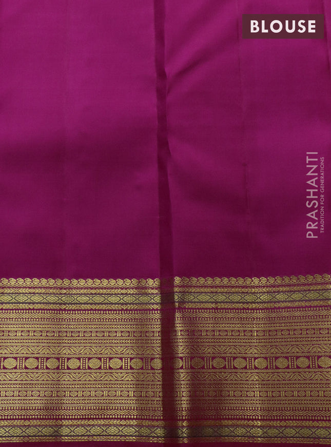 Pure kanchipuram silk saree pink with allover zari woven brocade weaves and zari woven border
