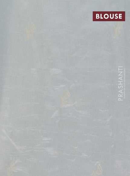 Semi tussar saree cream with floral embroidery work and applique work border