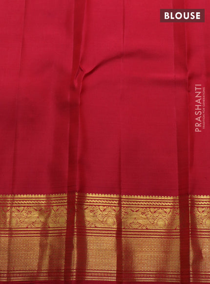 Pure kanchipuram silk saree maroon with allover annam & mayil chakram buttas and zari woven border