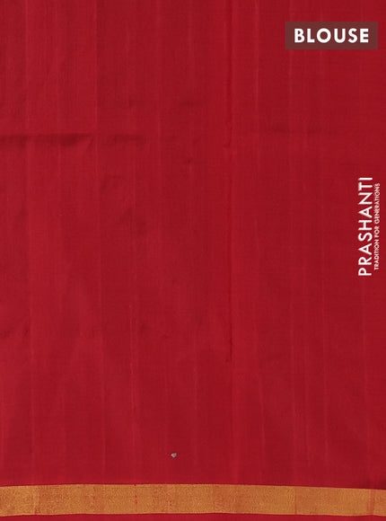 Pure uppada silk saree black and maroon with silver & gold zari woven buttas and rich zari border