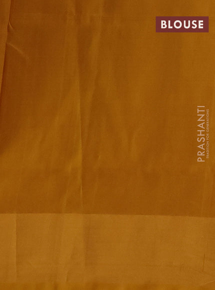 Pure uppada silk saree pink and dual shade of mustard with silver & gold zari woven buttas and long zari woven butta border