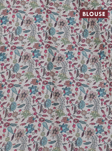 Kota saree mild peach pink with kalamkari applique work