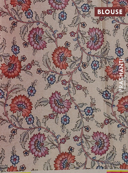 Kota saree pink with kalamkari applique work