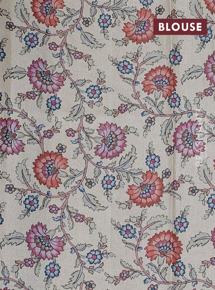 Kota saree black with kalamkari applique work