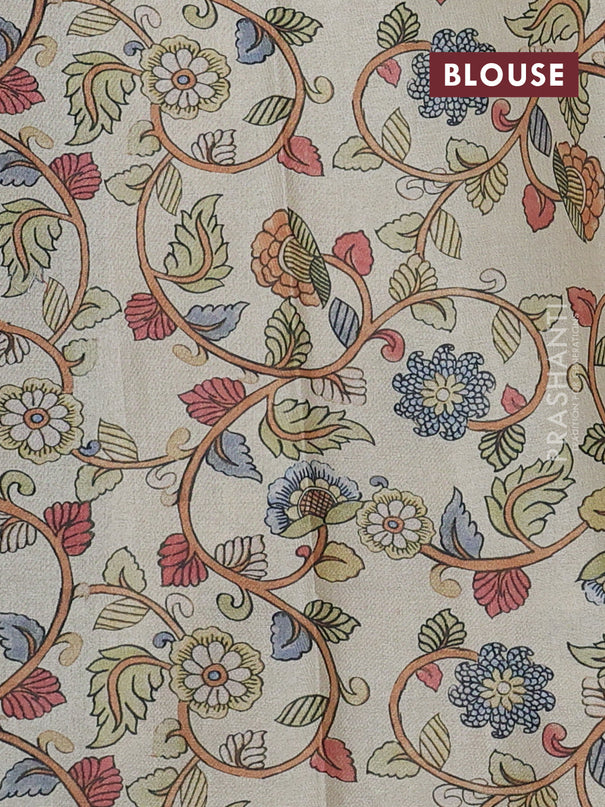 Kota saree black with kalamkari applique work