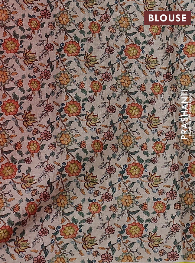 Kota saree pink with kalamkari applique work