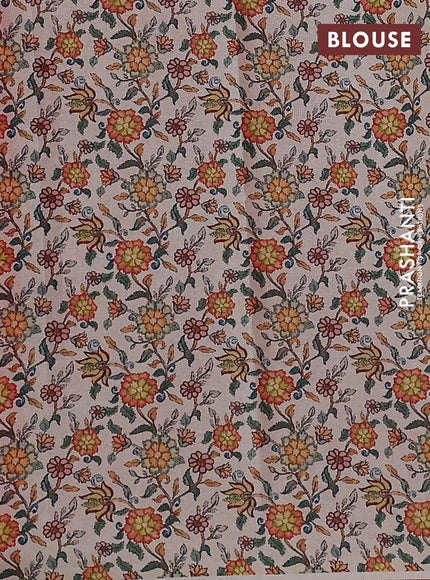 Kota saree red with kalamkari applique work