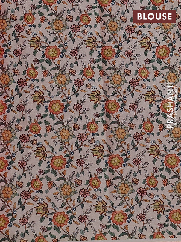 Kota saree red with kalamkari applique work