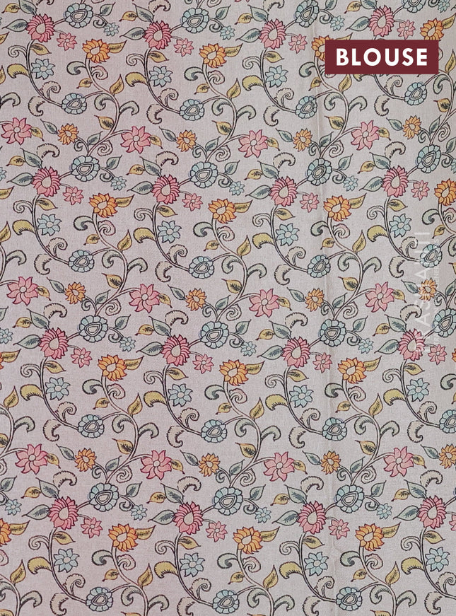 Kota saree pink with kalamkari applique work