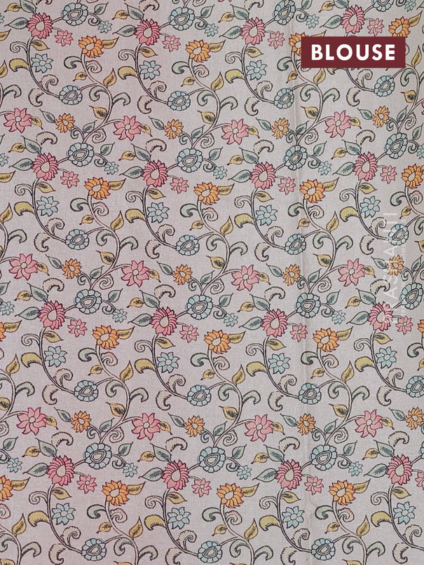 Kota saree pink with kalamkari applique work