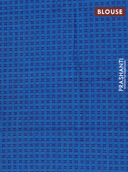 Chettinad cotton saree lime green and cs blue with thread woven buttas and thread woven border