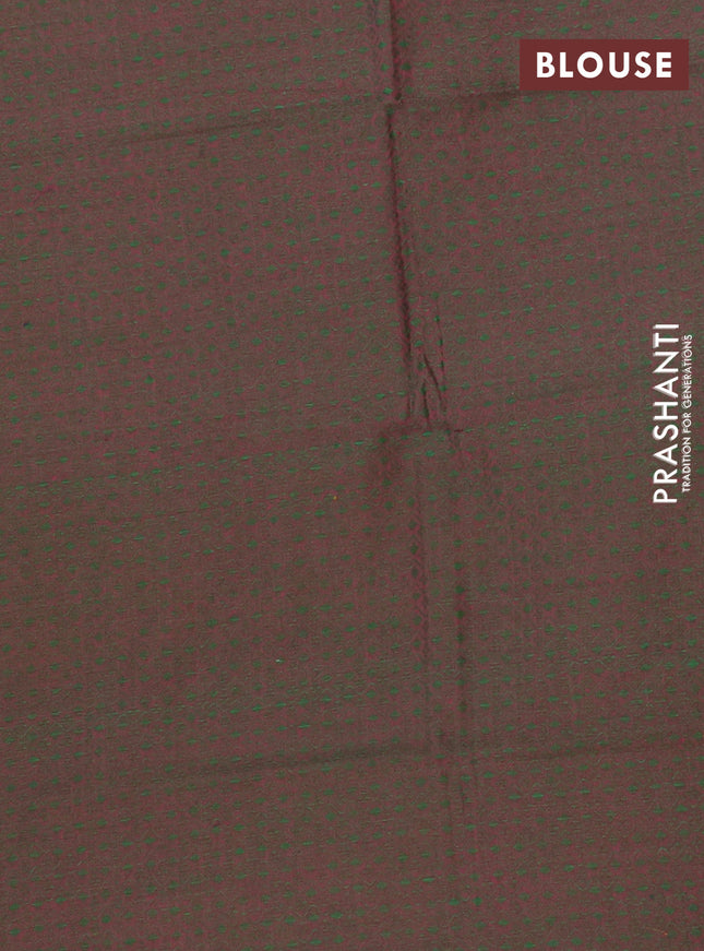 Chettinad cotton saree sunset orange and dual shade of green with plain body and long rettapet thread woven border