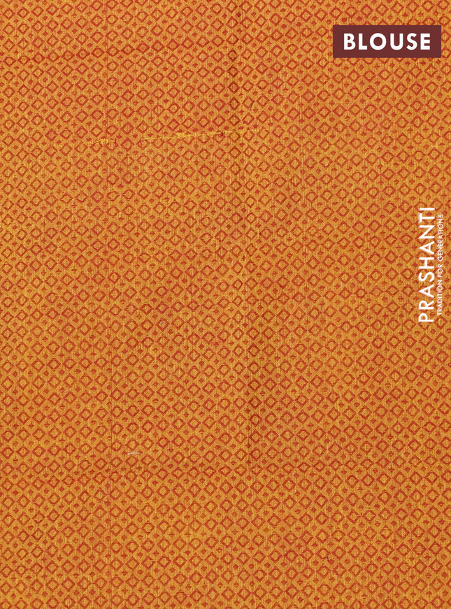 Chettinad cotton saree manthulir green and maroon with thread woven buttas and thread woven border