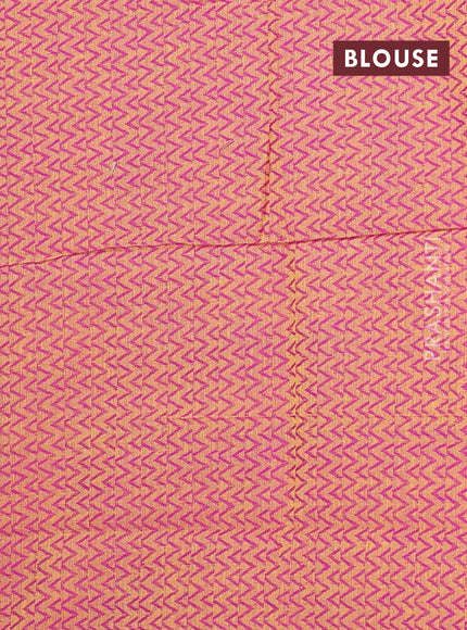 Chettinad cotton saree dark purple and purple with thread woven buttas and ganga jamuna border