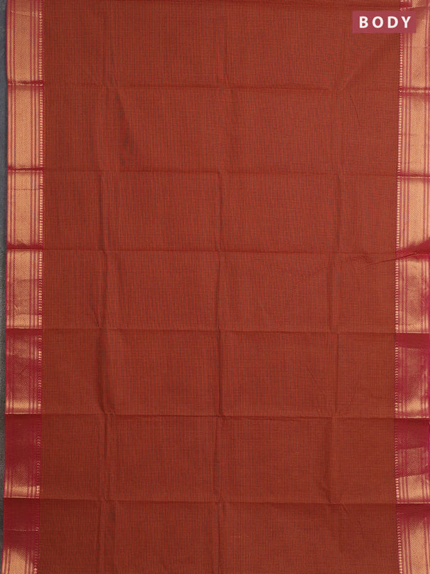 Chettinad cotton saree maroon mustard yellow and pink with allover small checked pattern and zari woven border