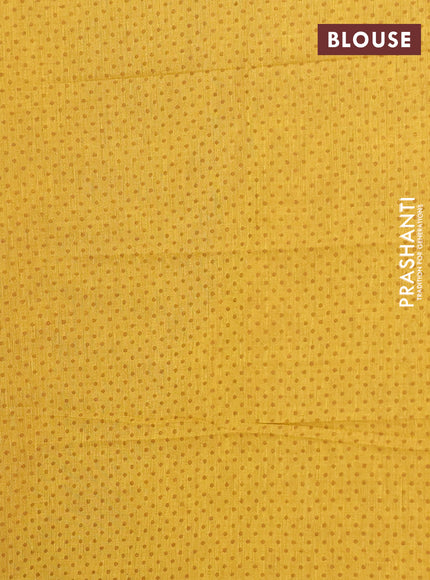 Chettinad cotton saree manthulir green and mustard yellow with thread woven buttas and long temple design zari woven border