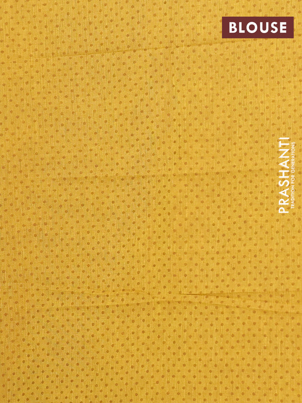 Chettinad cotton saree manthulir green and mustard yellow with thread woven buttas and long temple design zari woven border