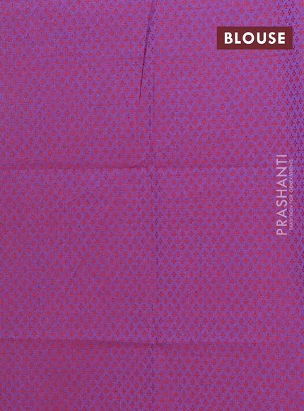 Chettinad cotton saree teal green and magenta pink with plain body and rettapet zari woven border