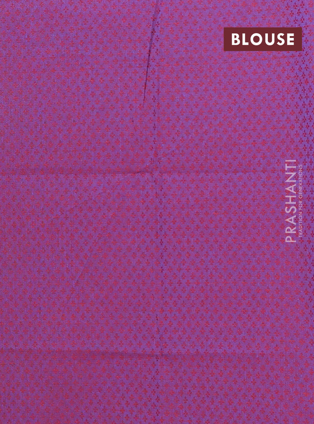 Chettinad cotton saree teal green and magenta pink with plain body and rettapet zari woven border