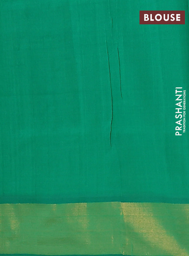 Semi silk cotton saree sandal and green with zari woven buttas and zari woven border