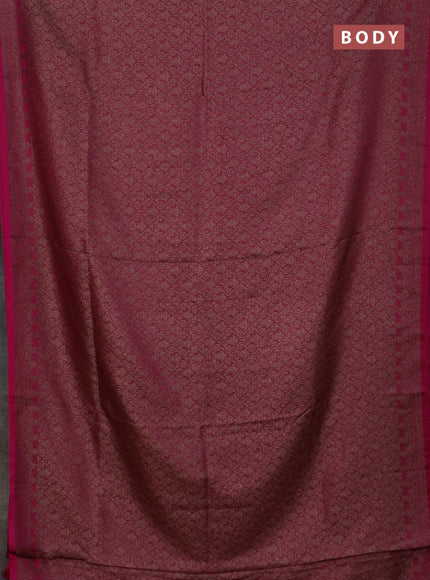 Banarasi mushru saree pink with allover thread & zari weaves and woven border