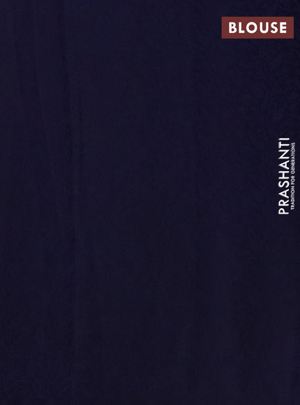 Banarasi mushru saree blue with allover thread & zari weaves and woven border