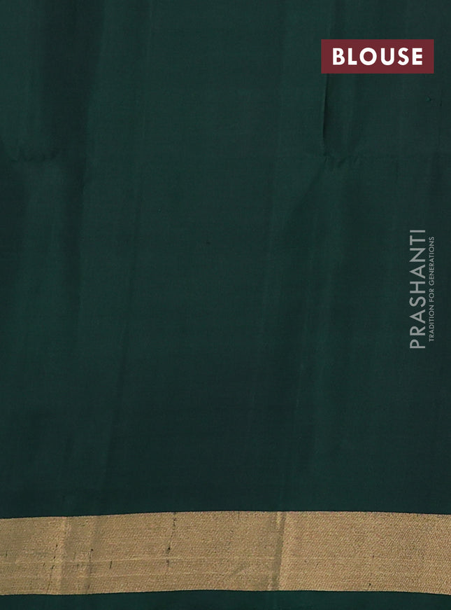 Ikat soft silk saree pink and green with allover ikat weaves and ikat style zari border