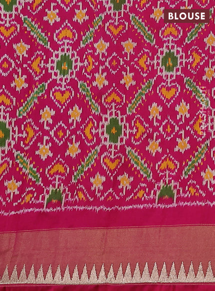 Pure raw silk saree violet and pink with allover embroidery buttas and embroidery butta zari border