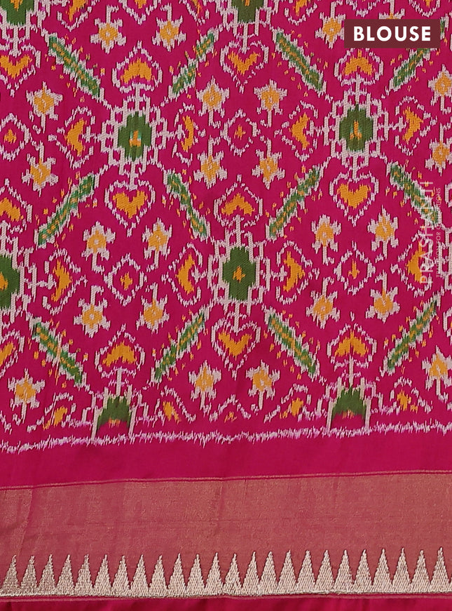 Pure raw silk saree violet and pink with allover embroidery buttas and embroidery butta zari border