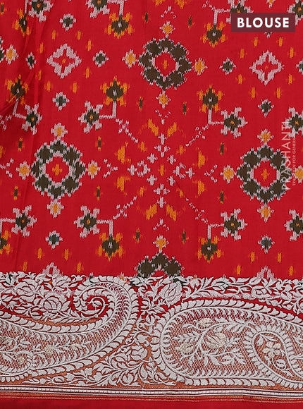 Pure raw silk saree mustard yellow with embroidery buttas and paisley embroidery border