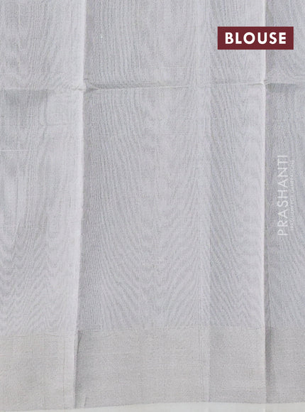 Pure uppada silk saree blue with silver zari woven coin buttas and silver zari woven border