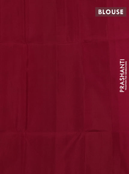 Pure soft silk saree dual shade of pinkish orange with parrot zari woven buttas and small zari woven border