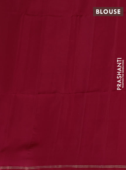 Pure soft silk saree reddish pink with zari woven buttas and small zari woven border