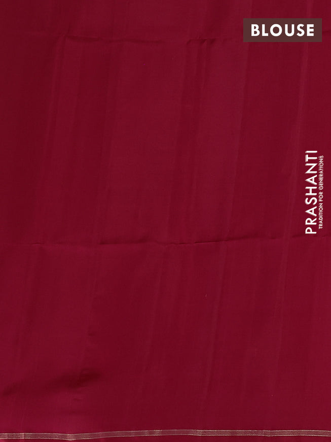 Pure soft silk saree reddish pink with zari woven buttas and small zari woven border