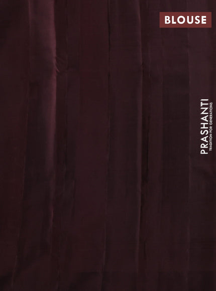 Pure soft silk saree yellow and deep maroon with allover checked pattern and zari woven butta border