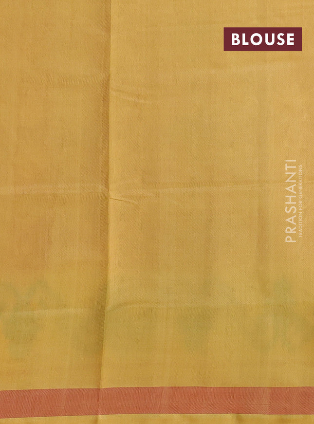 Rajkot patola silk saree orange and yellow with allover ikat weaves and long ikat woven zari border