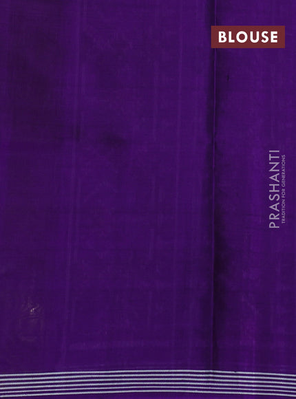 Rajkot patola silk saree violet with allover patola weaves and ikat woven border