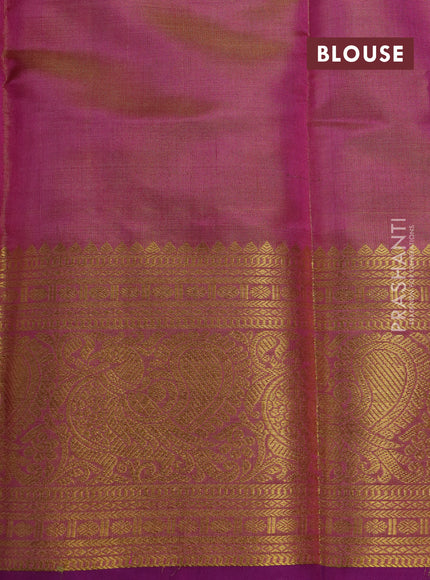 Pochampally tissue silk saree pink shade with allover ikat weaves and annam zari woven border