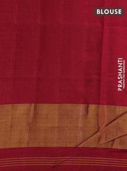 Rajkot patola silk saree blue and red with allover patola weaves and ikat woven zari border