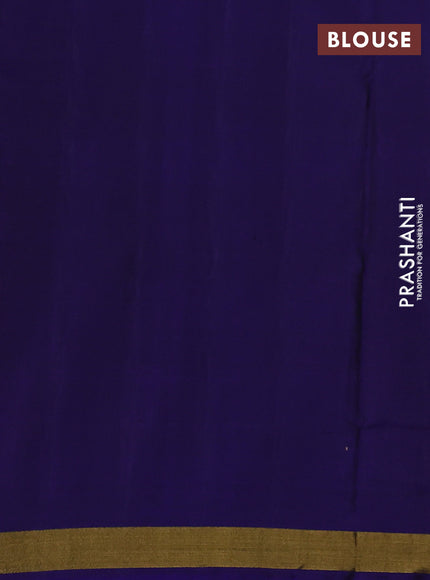 Rajkot patola silk saree maroon and blue with allover ikat butta weaves and ikat woven zari border