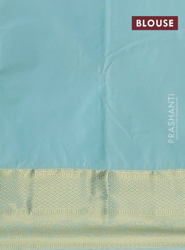 Bangalori silk saree maroon and pastel green with allover zari stripe pattern and zari woven border