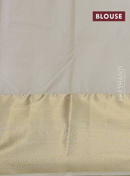 Bangalori silk saree maroon and peach shade with zari woven buttas and zari woven border