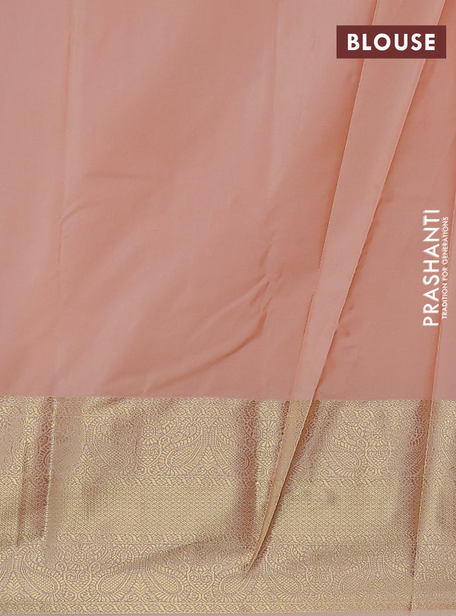 Bangalori silk saree maroon and sandal with zari woven buttas and zari woven border